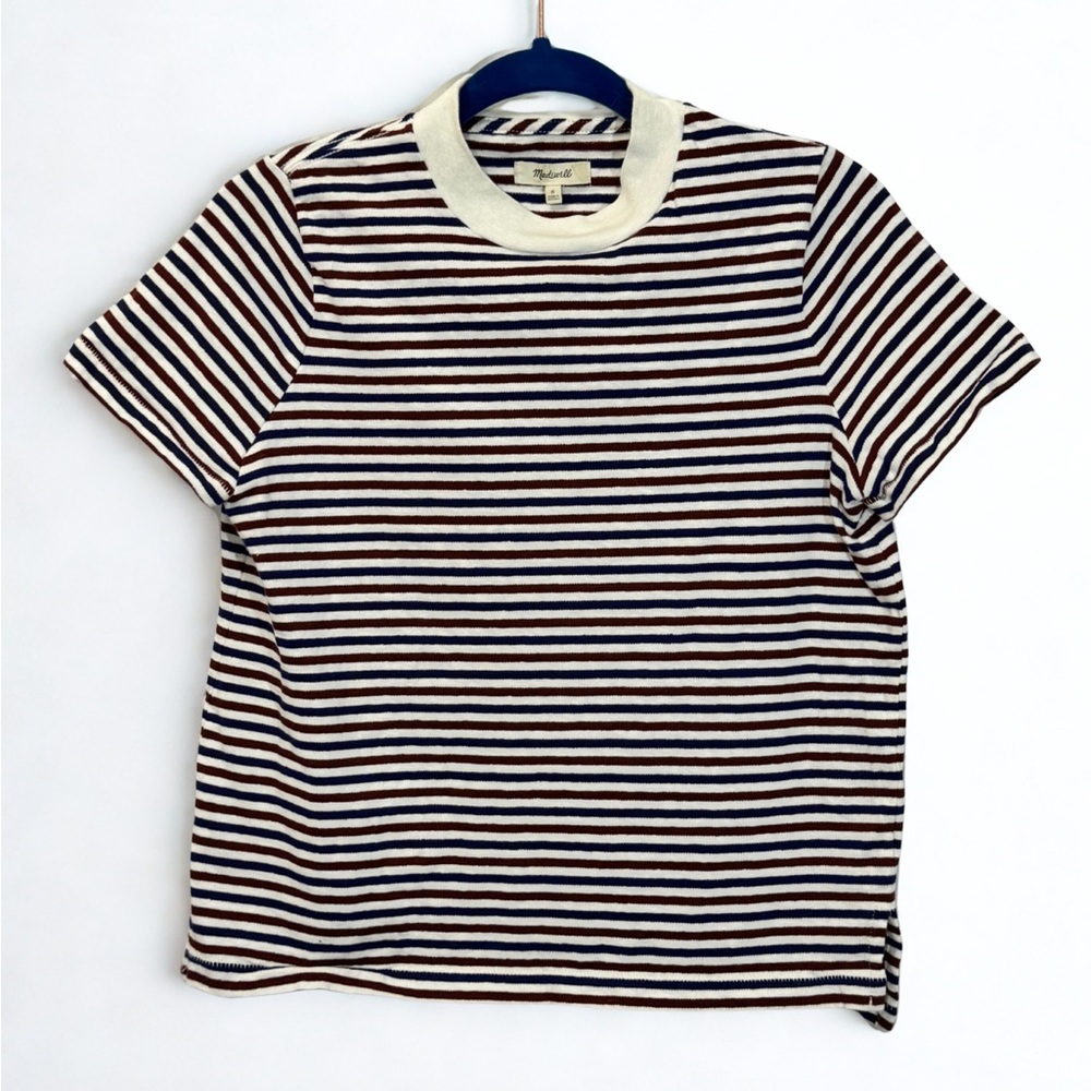 Madewell Navy, Marion, and White Striped Tee